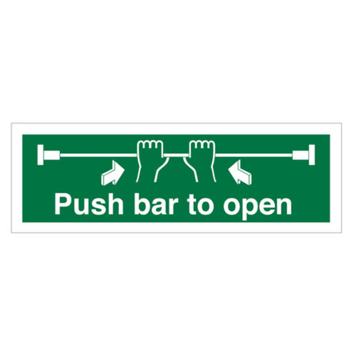 Push Bar to Open Sign (40211V)